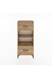 Hyperion Dolap 2 Raflı 2 Çekmeceli 60x44x134 Çam-Çam