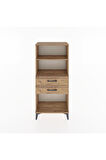 Hyperion Dolap 2 Raflı 2 Çekmeceli 60x44x134 Çam-Çam
