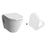 Vitra S50 Rimex Kanalsız Asma Klozet + Vitra Yavaş Kapanan Kapak