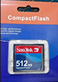 Sandisk 512 Mb Compact Flash Hafıza Kartı