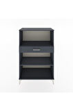 Hyperion Dolap 2 Raflı Tek Çekmeceli 88x44x134 Antrasit-Antrasit