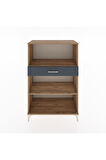 Hyperion Dolap 2 Raflı Tek Çekmeceli 88x44x134 Çam-Antrasit