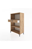Hyperion Dolap 2 Raflı Tek Çekmeceli 88x44x134 Çam-Çam