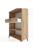 Hyperion Dolap 2 Raflı Tek Çekmeceli 88x44x134 Çam-Çam