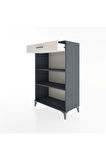Hyperion Dolap 2 Raflı Tek Çekmeceli 88x44x134 Antrasit-Aytaşı