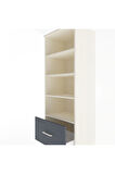 Hyperion Dolap 4 Raflı Tek Çekmeceli 60x44x163 Aytaşı-Antrasit