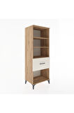 Hyperion Dolap 3 Raflı Tek Çekmeceli 60x44x163 Çam-Aytaşı