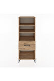 Hyperion Dolap 3 Raflı Tek Çekmeceli 60x44x163 Çam-Çam