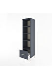 Hyperion Dolap 4 Raflı Tek Çekmeceli 44x44x182 Antrasit-Antrasit