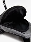 LCW ACCESSORIES Gri Fermuarlı Erkek Göğüs Çantası