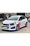 CHEVROLET AVEO SEDAN MARŞPİYEL SAĞ SOL TAKIM FİBERGLASS BOYASIZ Uyumlu