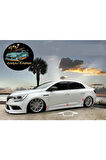 RENAULT MEGANE 4 RS MARŞPİYEL SAĞ SOL TAKIM FİBERGLASS BOYASIZ