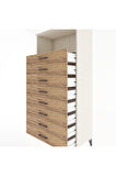 Hyperion Dolap Tek Raflı 8 Çekmeceli 88x44x182 Aytaşı-Çam