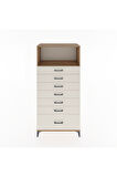 Hyperion Dolap Tek Raflı 7 Çekmeceli 88x44x182 Çam-Aytaşı