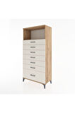 Hyperion Dolap Tek Raflı 7 Çekmeceli 88x44x182 Çam-Aytaşı