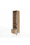 Hyperion Dolap 4 Raflı 2 Çekmeceli 44x44x195 Çam-Çam