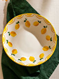 LCW HOME Sari Limon Baskılı Seramik Salata Kasesi 25 cm