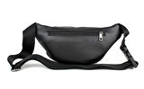 Erkek Siyah Çok Cepli Omuz ve Bel Çantası