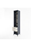 Hyperion Dolap 4 Raflı 2 Çekmeceli 44x44x221 Antrasit-Aytaşı