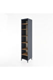 Hyperion Dolap 6 Raflı 44x44x221 Antrasit-Çam