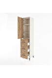 Hyperion Dolap 3 Raflı 3 Çekmeceli Tek Kapaklı 44x44x221 Aytaşı-Çam