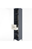 Hyperion Dolap 4 Raflı Tek Çekmeceli 44x44x221 Antrasit-Aytaşı