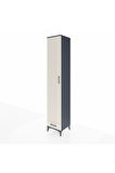 Hyperion Dolap 3 Raflı Tek Çekmeceli Tek Askılı 44x44x243 Antrasit-Aytaşı