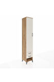 Hyperion Dolap 3 Raflı 2 Çekmeceli Tek Askılı 44x44x243 Çam-Aytaşı