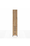 Hyperion Dolap 2 Raflı 4 Çekmeceli Tek Askılı 44x44x243 Çam-Çam