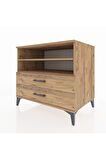 Kronos Şifonyer 2 Raflı 2 Çekmeceli 88x59x80 Çam-Çam