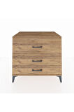 Kronos Şifonyer 3 Çekmeceli 88x59x80 Çam-Çam