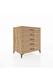 Kronos Şifonyer 5 Çekmeceli 88x59x96 Çam-Çam