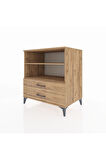 Kronos Şifonyer 2 Raflı 2 Çekmeceli 88x59x96 Çam-Çam