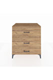 Kronos Şifonyer 3 Çekmeceli 88x59x96 Çam-Çam