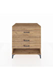Kronos Şifonyer 3 Çekmeceli 88x59x96 Çam-Çam