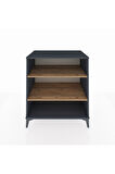 Kronos Şifonyer 2 Raflı 88x59x96 Antrasit-Çam