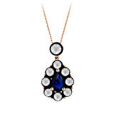 0.04 Karat Safir Renkli Elmas Kolye