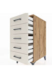 Kronos Komodin 5 Çekmeceli 44x59x96 Çam-Aytaşı