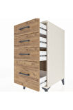 Kronos Komodin 4 Çekmeceli 44x59x96 Aytaşı-Çam