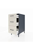 Kronos Komodin 3 Çekmeceli 44x59x96 Antrasit-Aytaşı