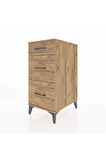 Kronos Komodin 3 Çekmeceli 44x59x96 Çam-Çam