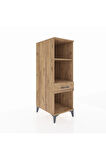 Kronos Dolap 2 Raflı Tek Çekmeceli 44x59x134 Çam-Çam