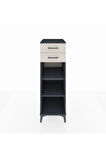Kronos Dolap 2 Raflı 2 Çekmeceli 44x59x134 Antrasit-Aytaşı