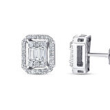 0.47 Karat Baget Pırlanta Küpe