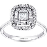 0.13 Karat Baget Pırlanta Yüzük