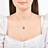 0.14 Karat Baget Taşlı Elmas Kolye