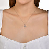 0.04 Karat Yakut Taşlı Pırlanta Kolye