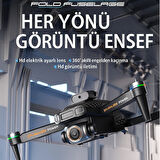 Ekranlı Kumandalı 2K Kameralı Akıllı Drone - Uzun Menzilli, Yüksek Performans