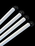 4 Adet Beyaz Boyalı Ahşap Konik 45 cm Zigon, Orta Sehpa, Puf, Komidin Ayağı