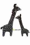 Anne ve Yavru Kahverengi Dekoratif Home Peluş Zürafa 70 Cm ve 55 Cm İkisi Birlikte